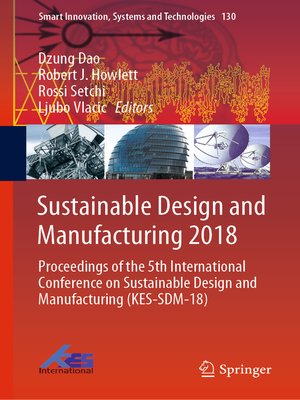 cover image of Sustainable Design and Manufacturing 2018